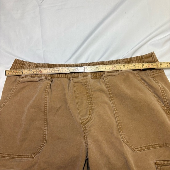 Carhartt Twill Cargo Tencel Women’s Large Joggers Rugged Flex Soft Natural Pants - Picture 3 of 8